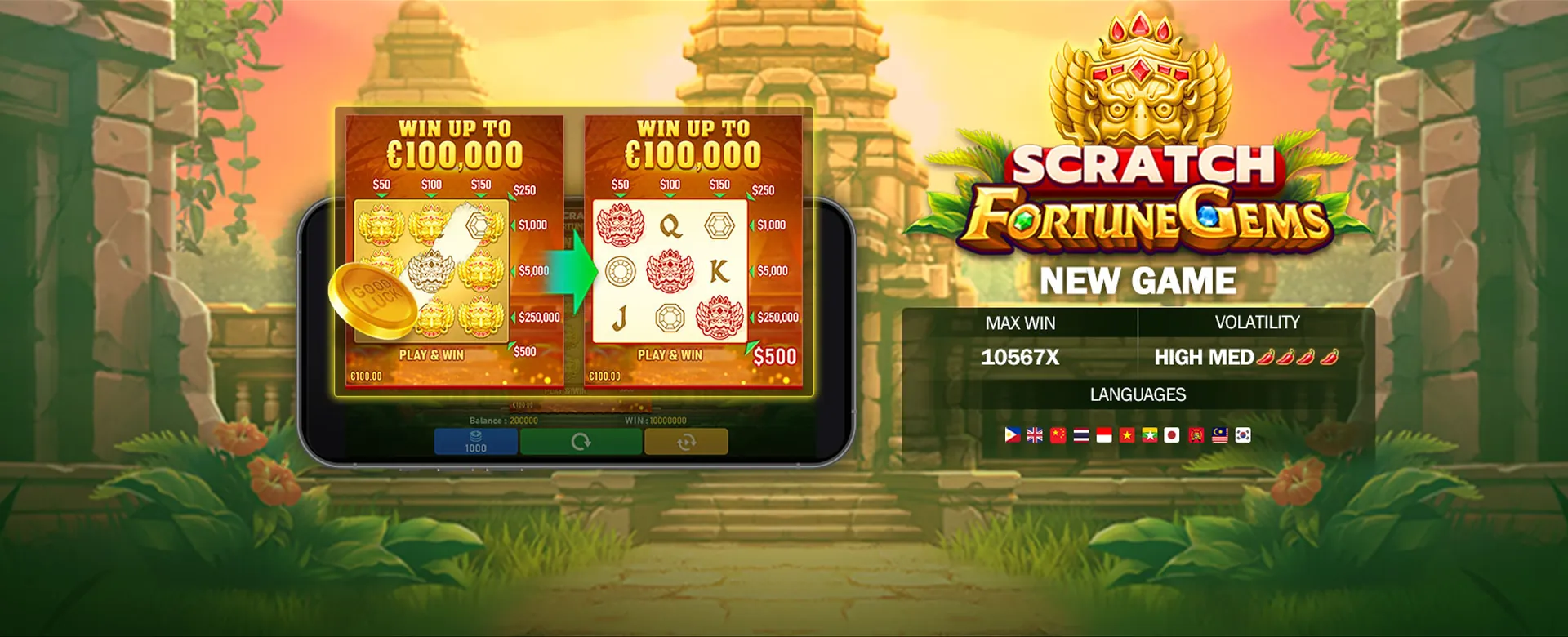 Smartphone displaying Spintime casino games with fast performance